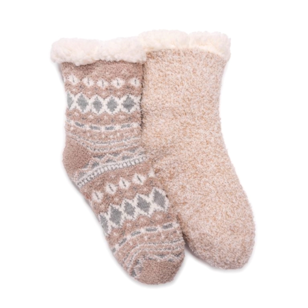 Muk Luks 2 Pair Cabin Socks NWT